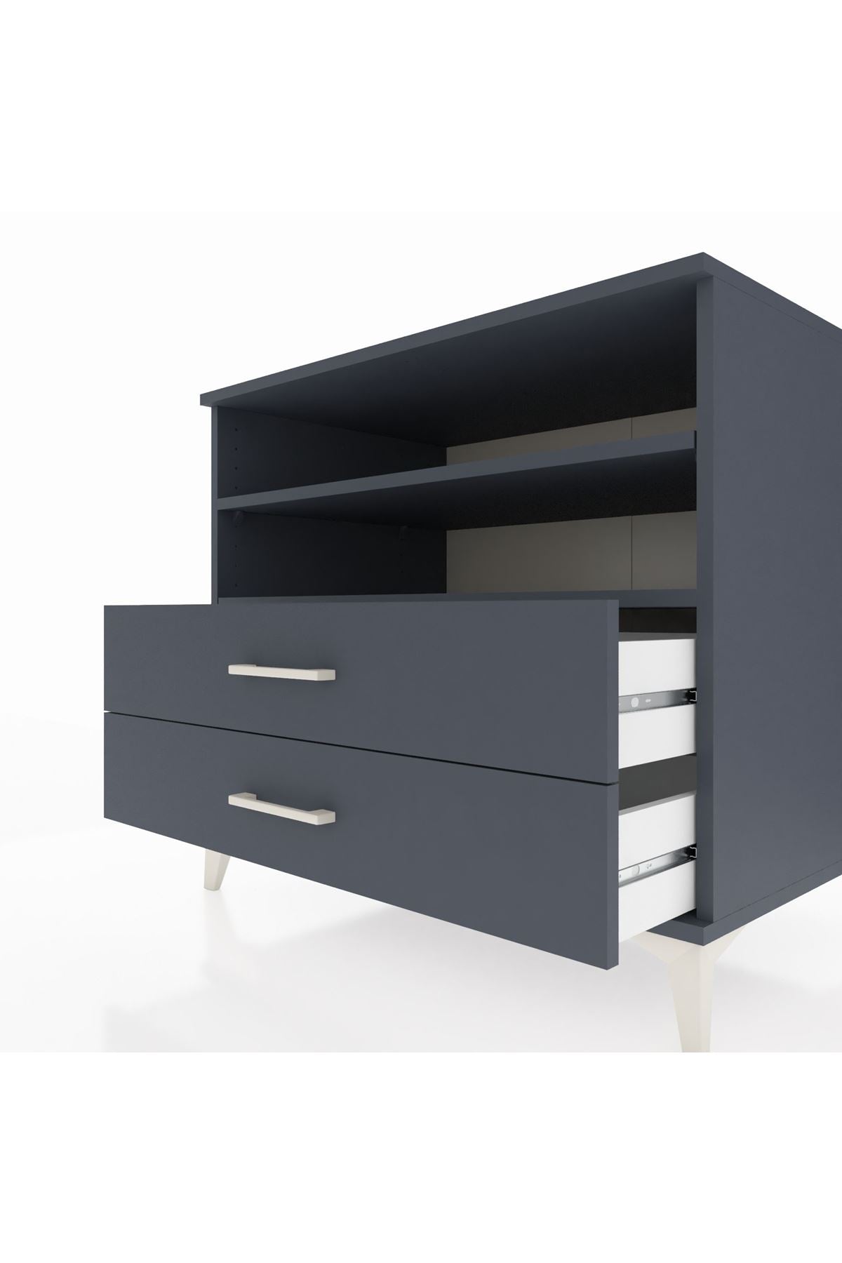 Kronos Şifonyer 2 Raflı 2 Çekmeceli 88x59x80 - S69M004V5C