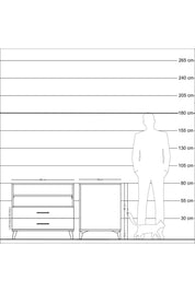 Kronos Şifonyer 2 Raflı 2 Çekmeceli 88x59x80 - S69M004V6C
