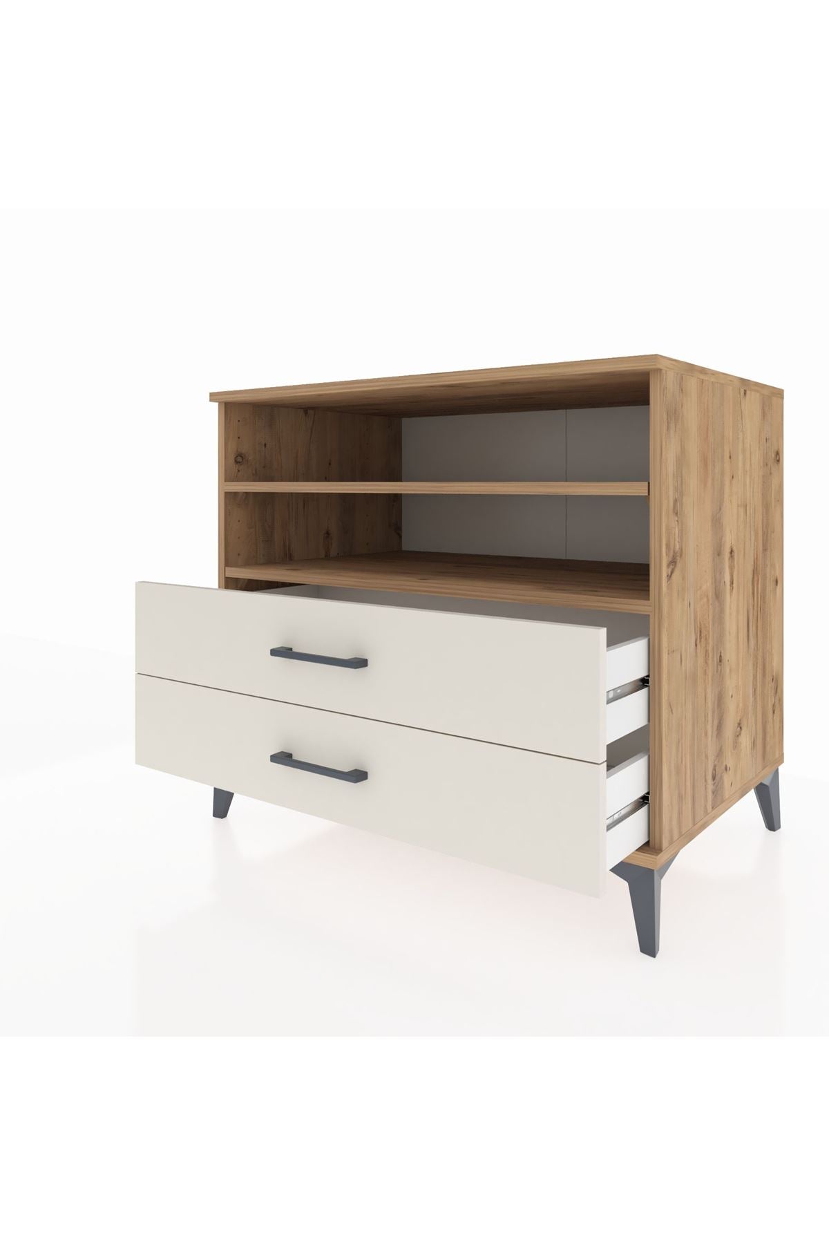 Kronos Şifonyer 2 Raflı 2 Çekmeceli 88x59x80 - S69M004V7C