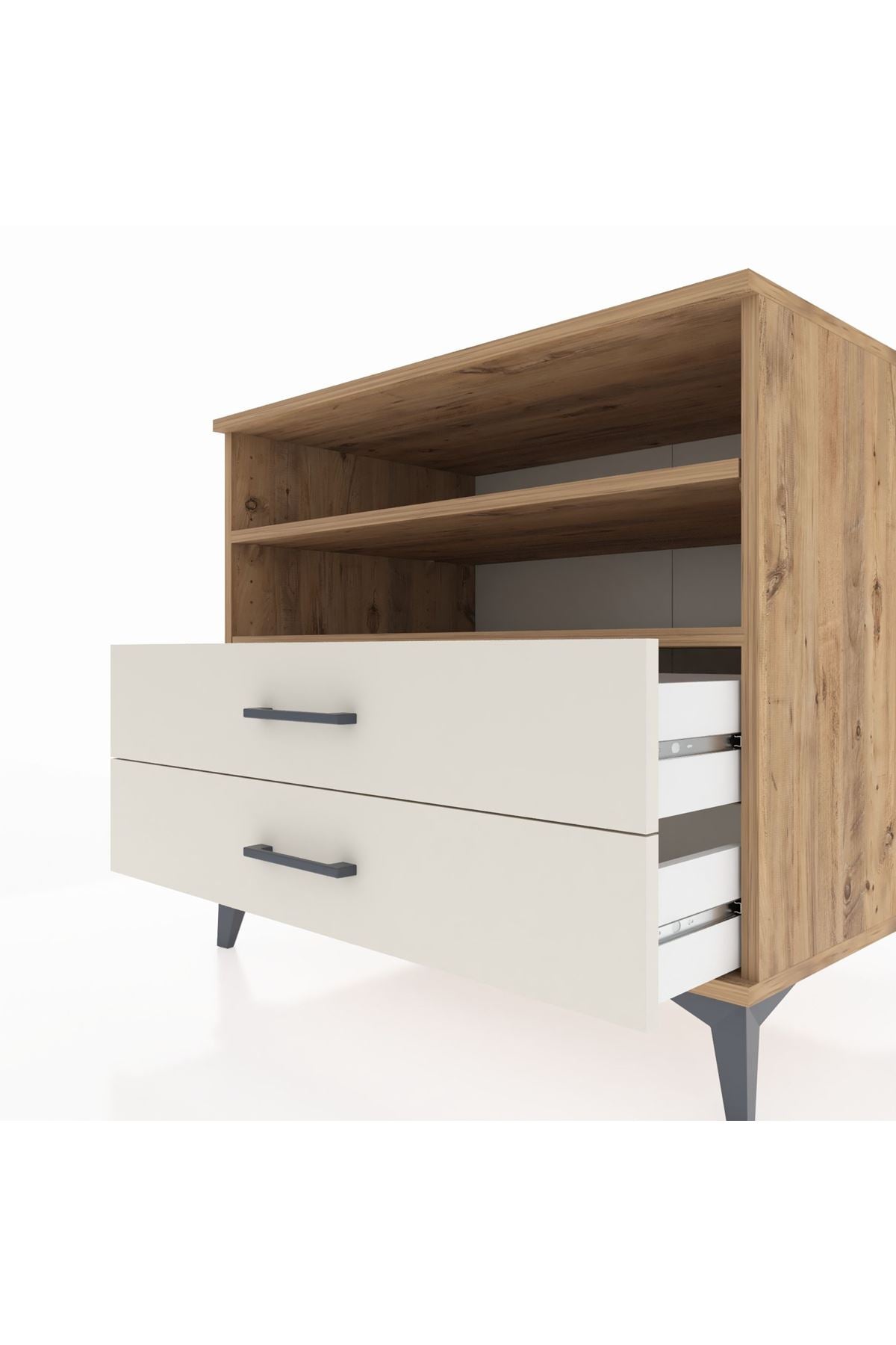 Kronos Şifonyer 2 Raflı 2 Çekmeceli 88x59x80 - S69M004V7C