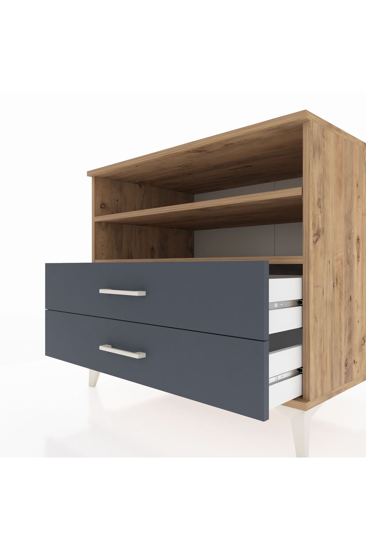 Kronos Şifonyer 2 Raflı 2 Çekmeceli 88x59x80 - S69M004V8C