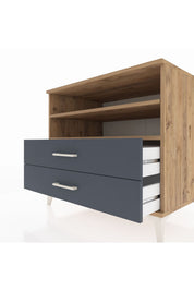Kronos Şifonyer 2 Raflı 2 Çekmeceli 88x59x80 - S69M004V8C