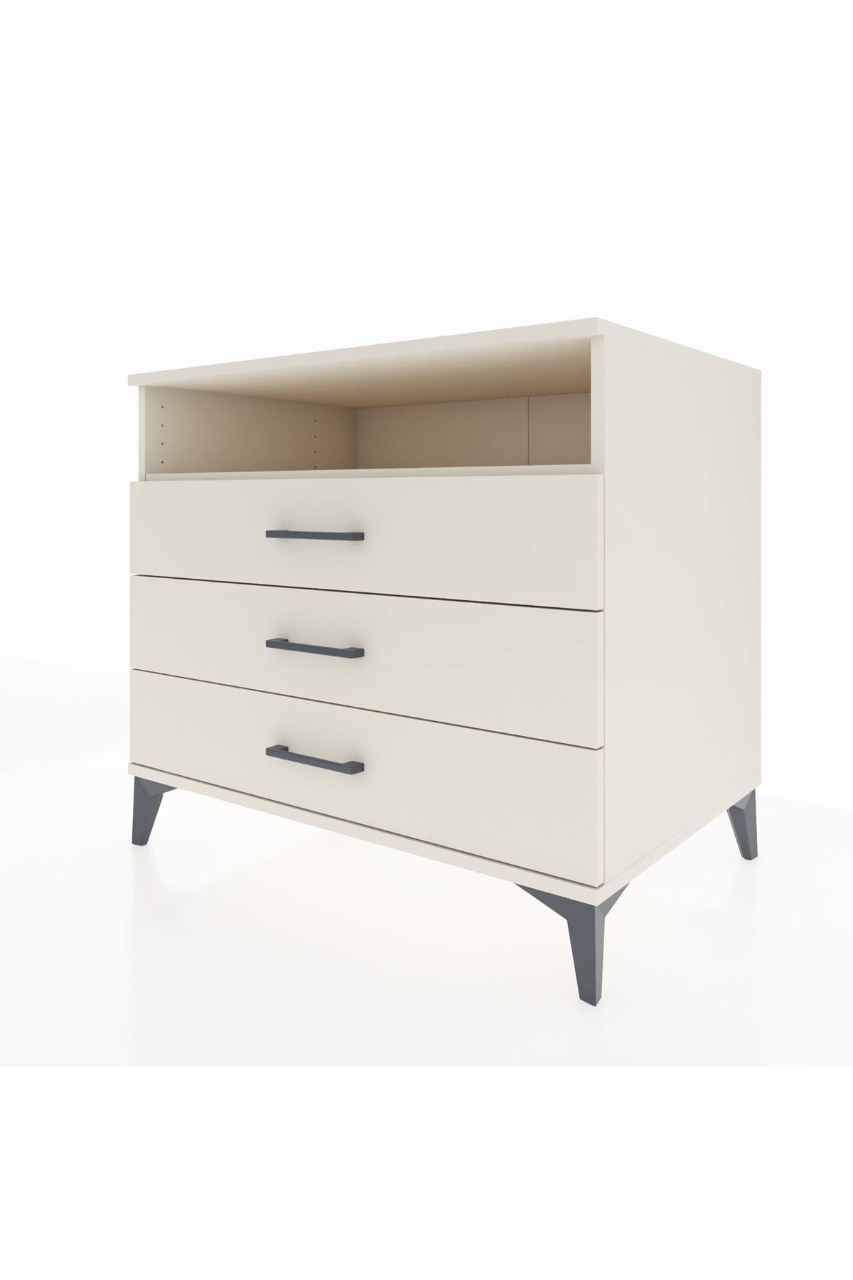 Kronos Şifonyer Tek Raflı 3 Çekmeceli 88x59x80 - S69M005V1C