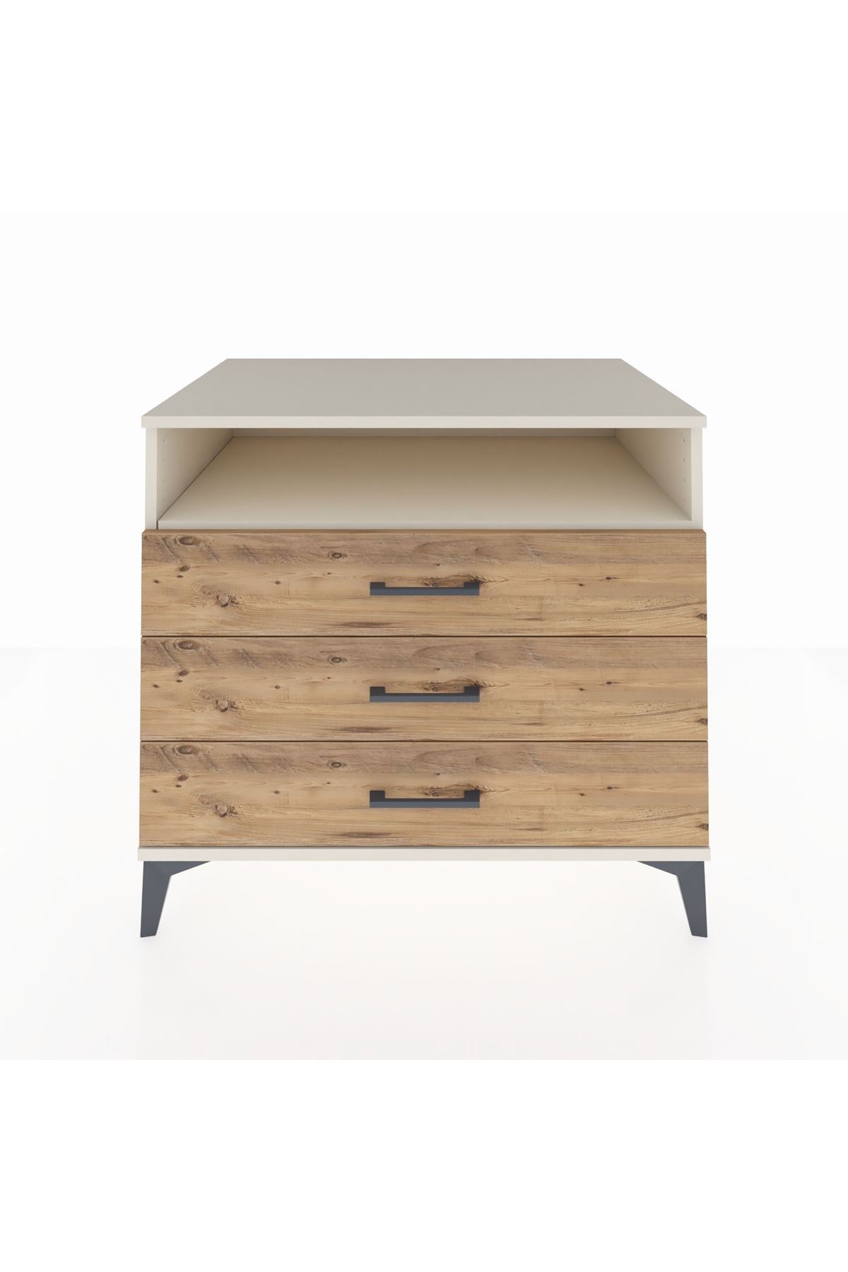 Kronos Şifonyer Tek Raflı 3 Çekmeceli 88x59x80 - S69M005V3C