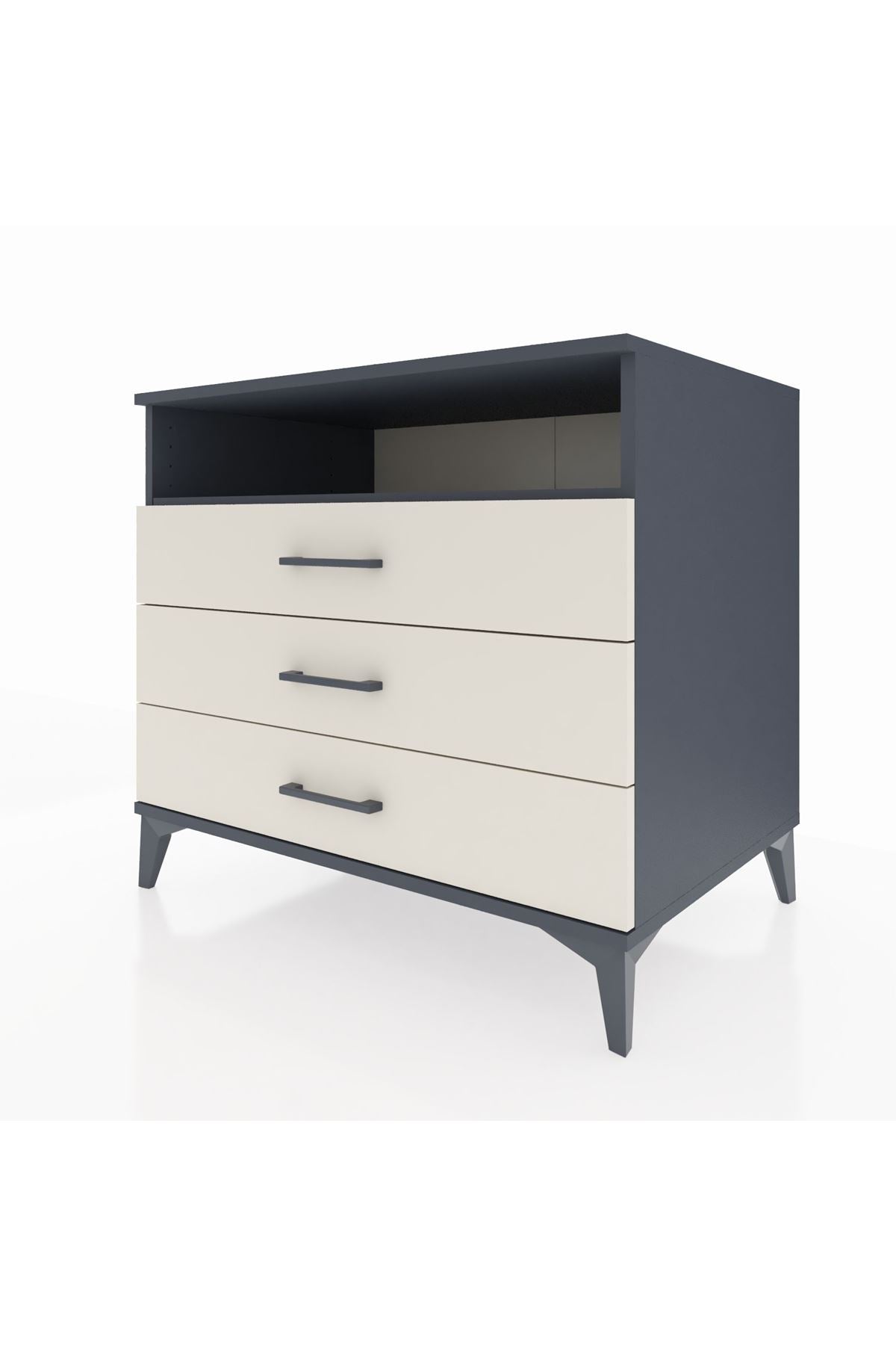 Kronos Şifonyer Tek Raflı 3 Çekmeceli 88x59x80 - S69M005V4C