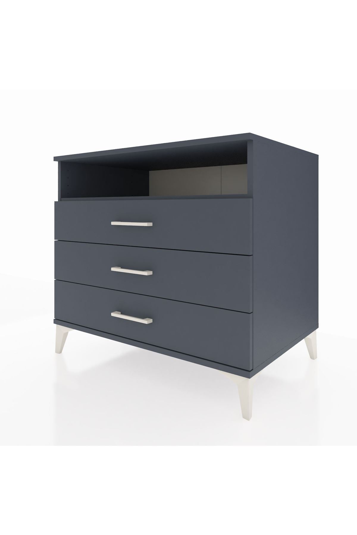 Kronos Şifonyer Tek Raflı 3 Çekmeceli 88x59x80 - S69M005V5C