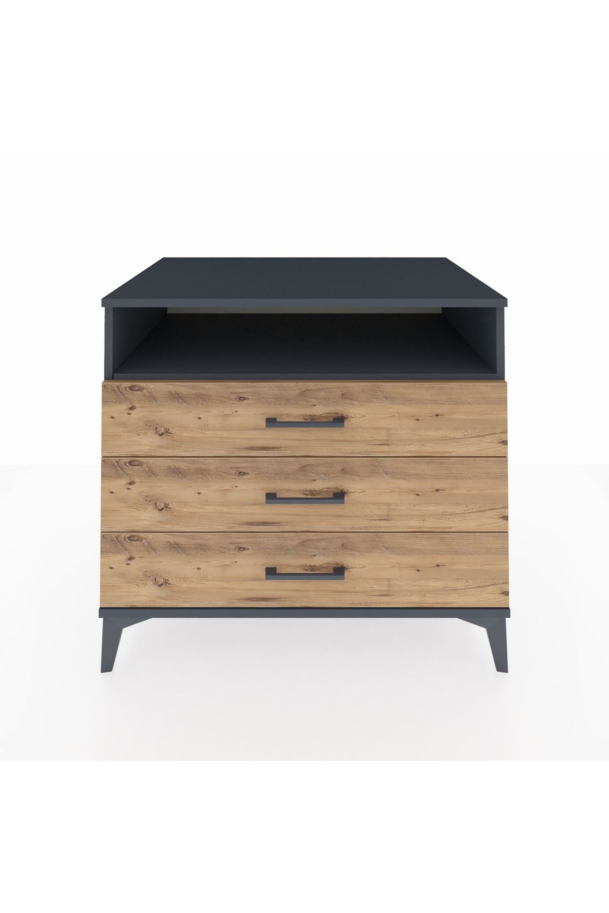 Kronos Şifonyer Tek Raflı 3 Çekmeceli 88x59x80 - S69M005V6C