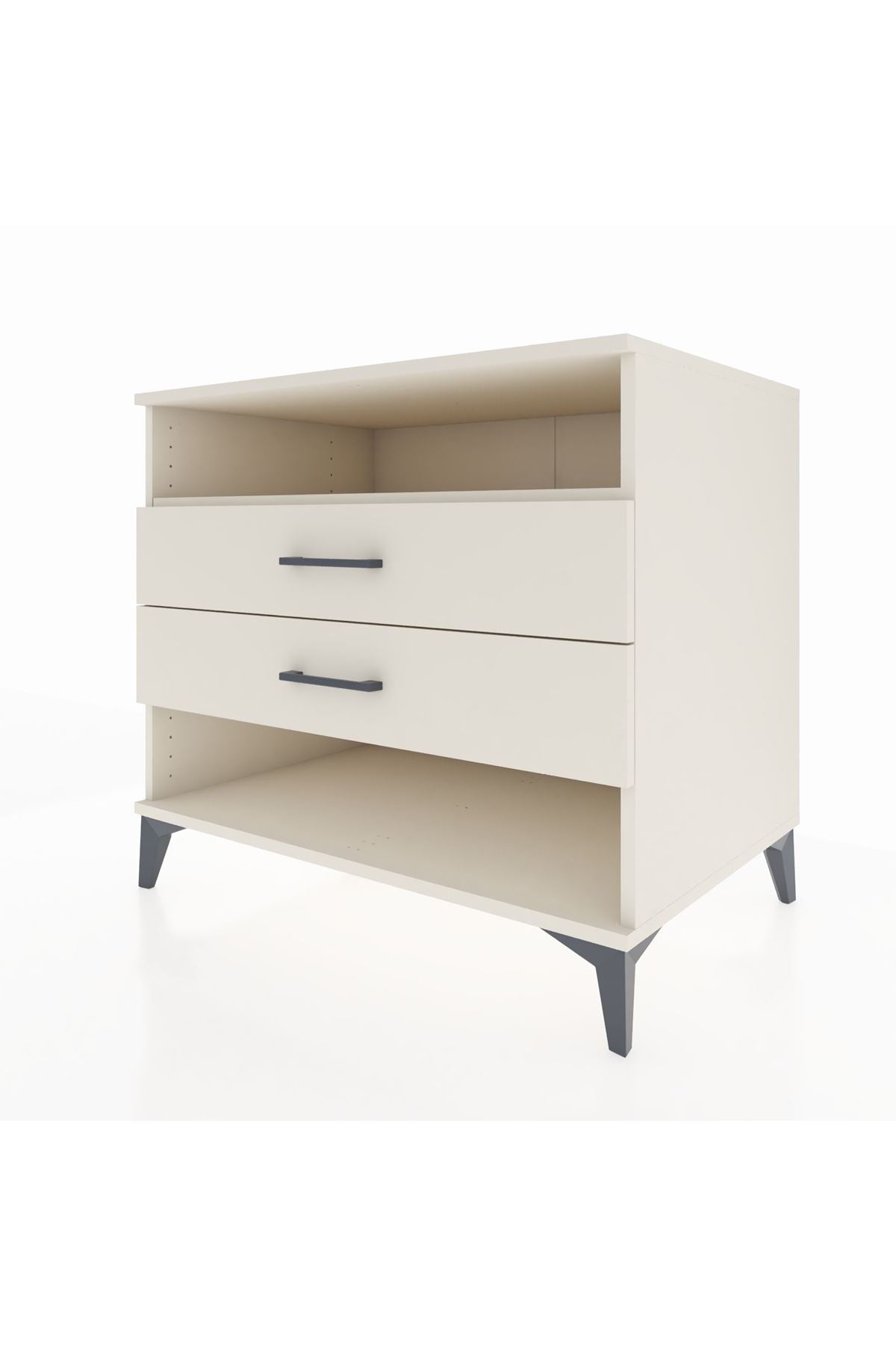 Kronos Şifonyer Tek Raflı 2 Çekmeceli 88x59x80 - S69M006V1C