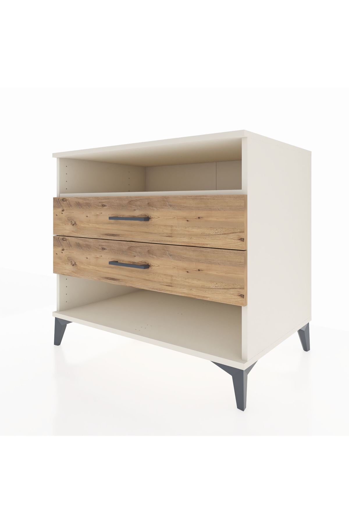 Kronos Şifonyer Tek Raflı 2 Çekmeceli 88x59x80 - S69M006V3C