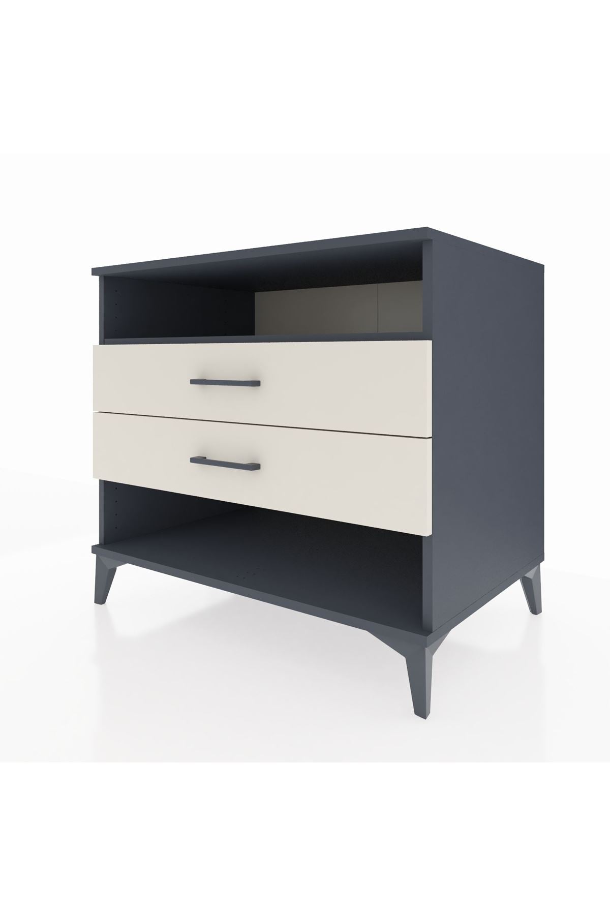 Kronos Şifonyer Tek Raflı 2 Çekmeceli 88x59x80 - S69M006V4C