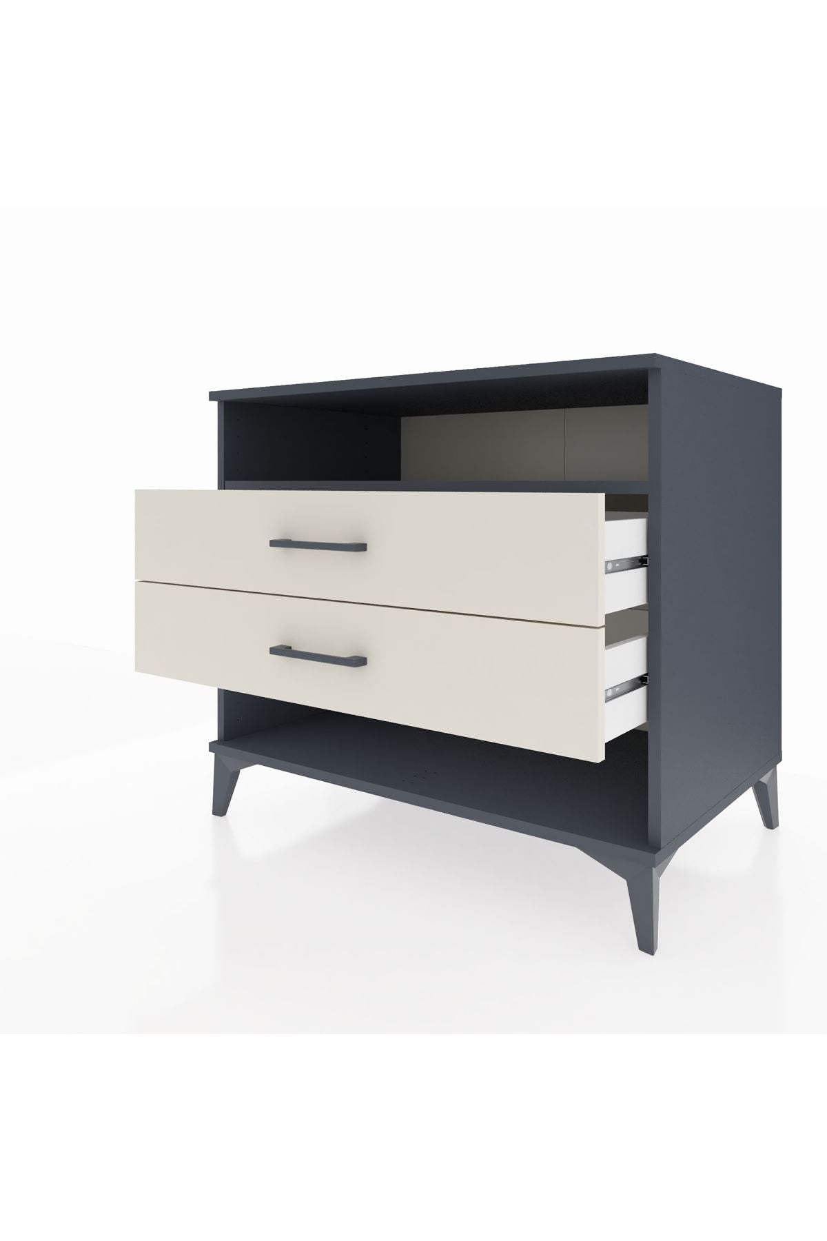 Kronos Şifonyer Tek Raflı 2 Çekmeceli 88x59x80 - S69M006V4C