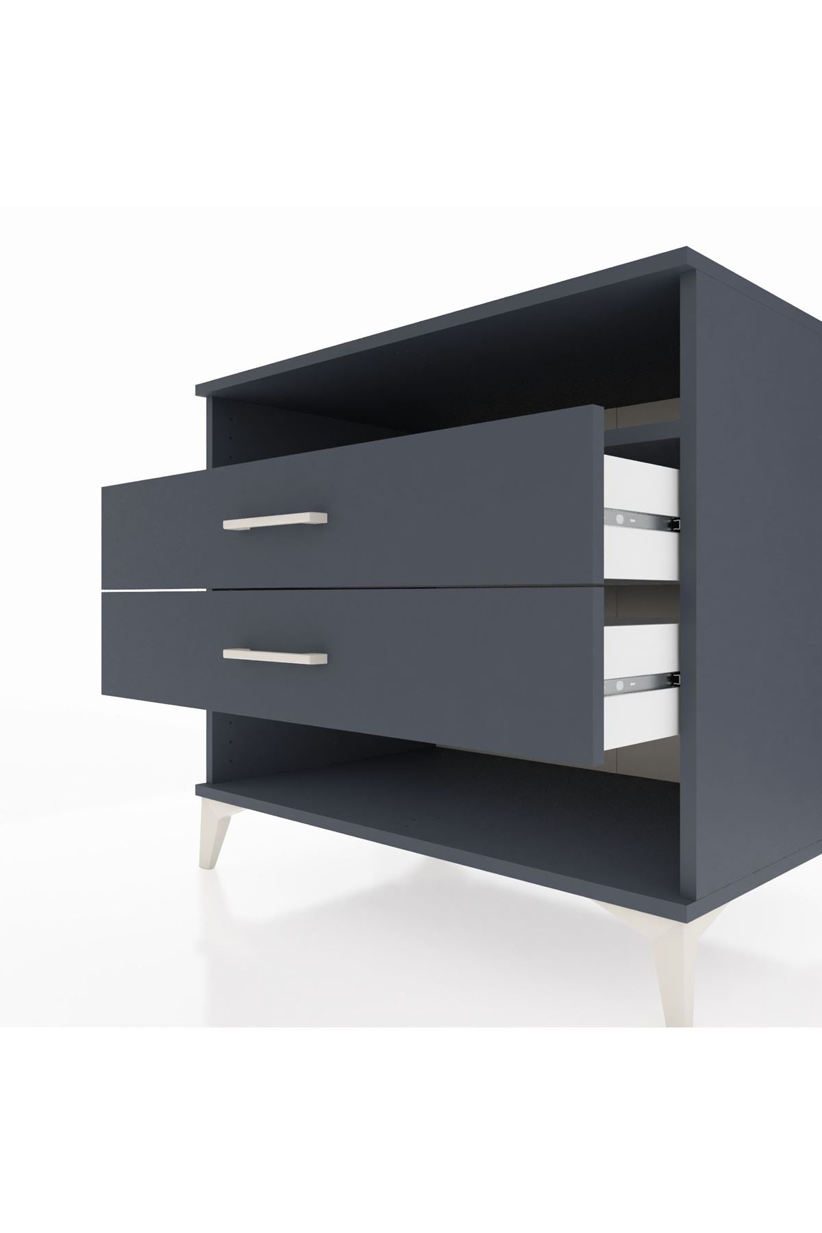 Kronos Şifonyer Tek Raflı 2 Çekmeceli 88x59x80 - S69M006V5C