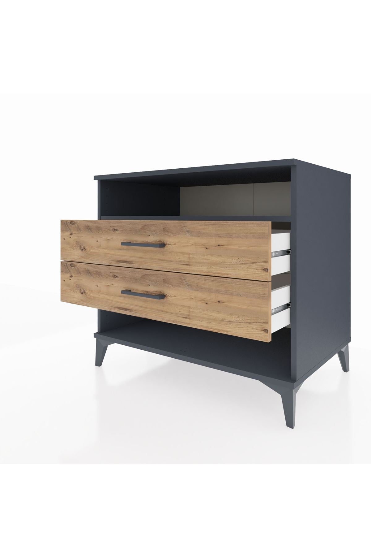 Kronos Şifonyer Tek Raflı 2 Çekmeceli 88x59x80 - S69M006V6C