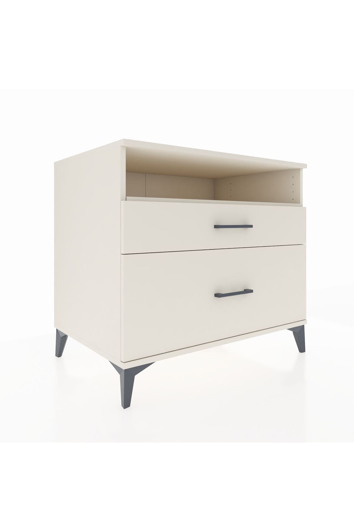 Kronos Şifonyer Tek Raflı 2 Çekmeceli 88x59x80 - S69M011V1C