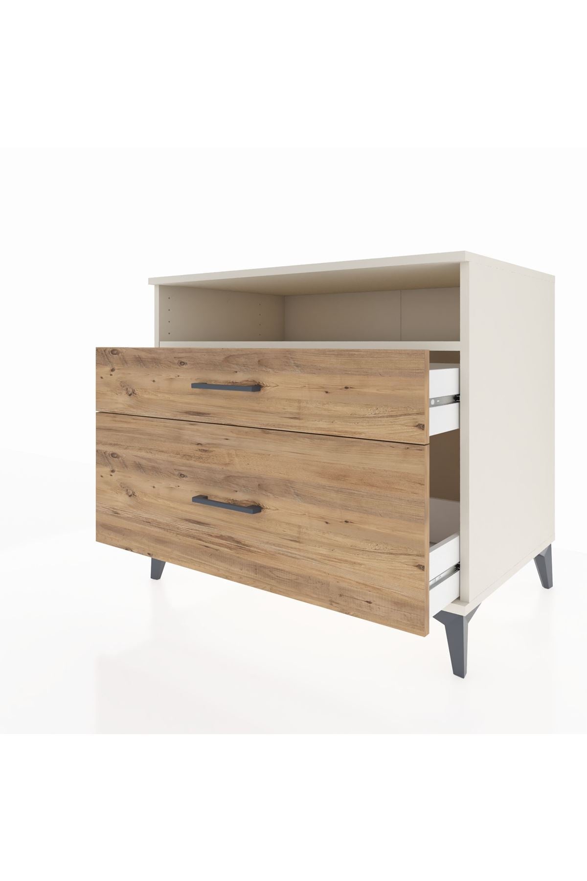 Kronos Şifonyer Tek Raflı 2 Çekmeceli 88x59x80 - S69M011V3C