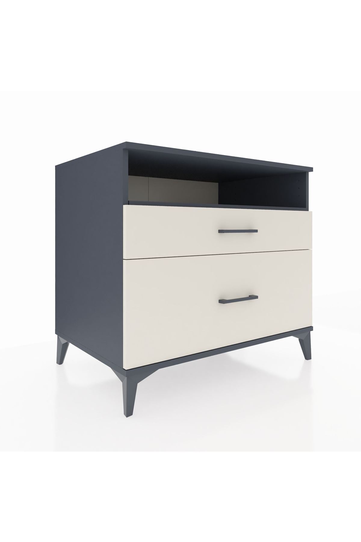 Kronos Şifonyer Tek Raflı 2 Çekmeceli 88x59x80 - S69M011V4C