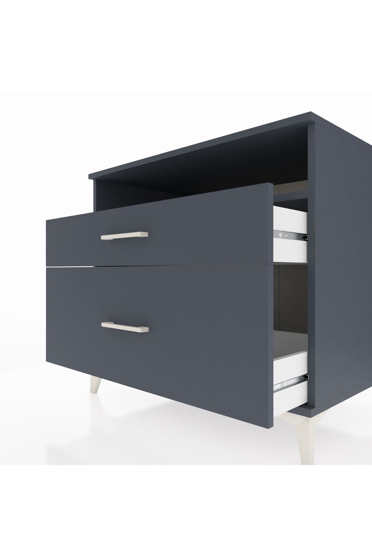 Kronos Şifonyer Tek Raflı 2 Çekmeceli 88x59x80 - S69M011V5C