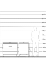 Kronos Şifonyer Tek Raflı Tek Çekmeceli 88x59x80 - S69M012V9C