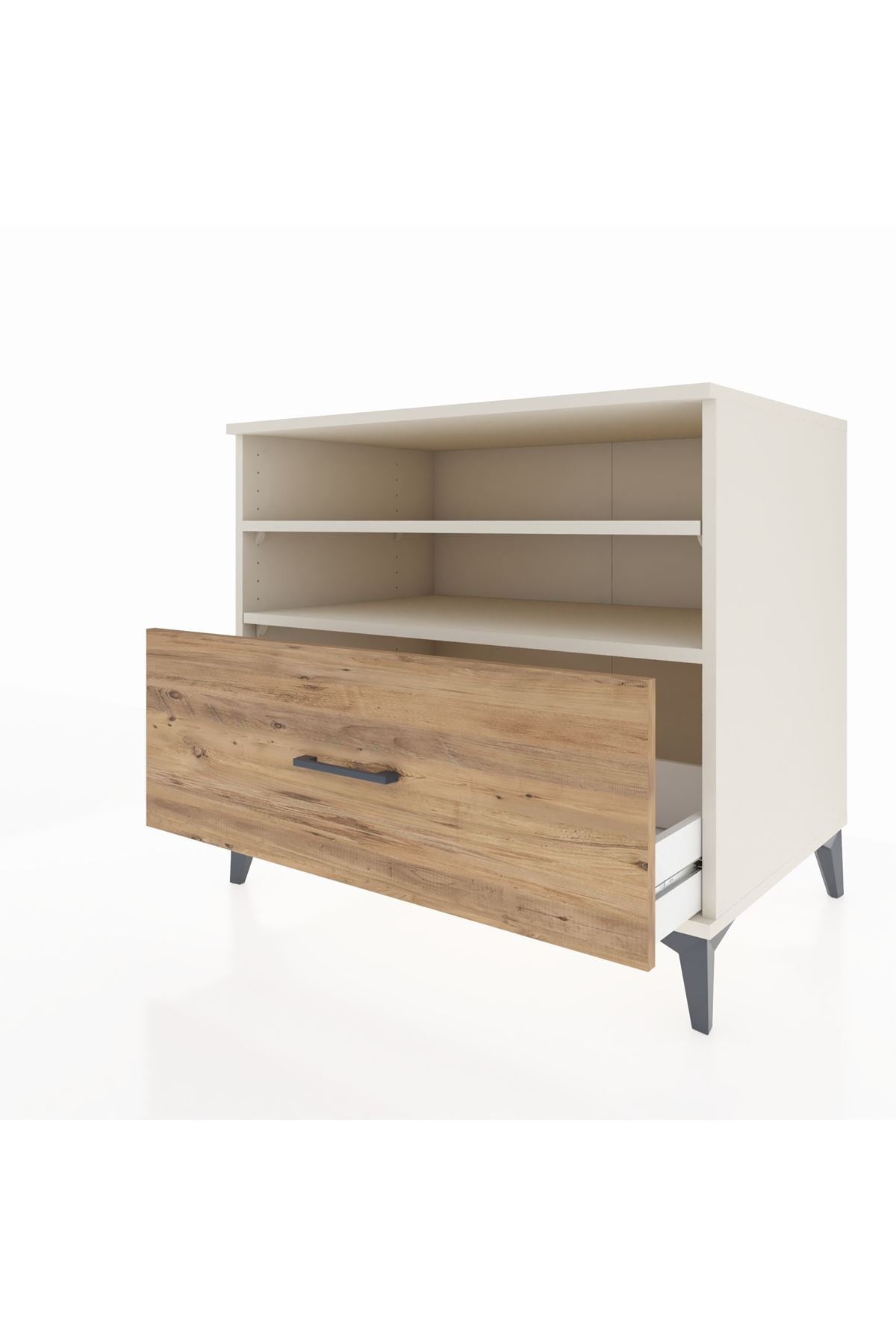Kronos Şifonyer 2 Raflı Tek Çekmeceli 88x59x80 - S69M013V3C