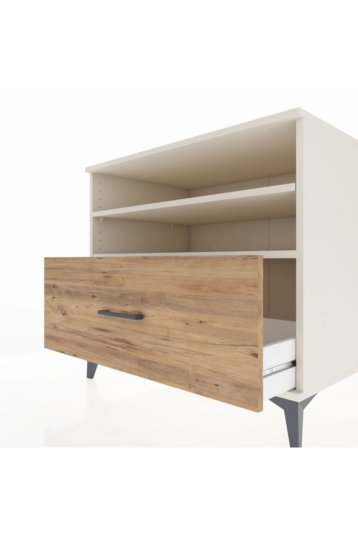 Kronos Şifonyer 2 Raflı Tek Çekmeceli 88x59x80 - S69M013V3C