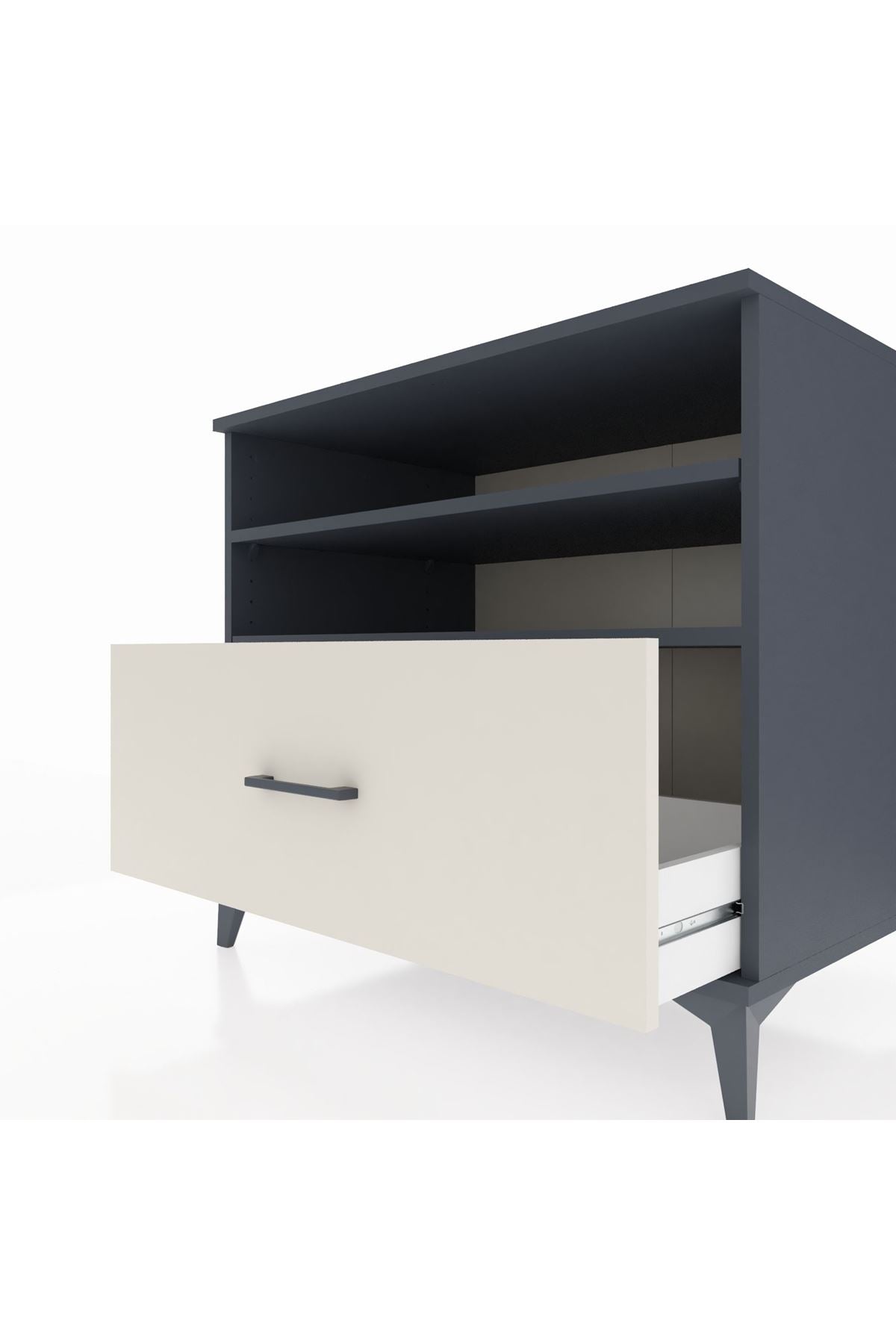 Kronos Şifonyer 2 Raflı Tek Çekmeceli 88x59x80 - S69M013V4C
