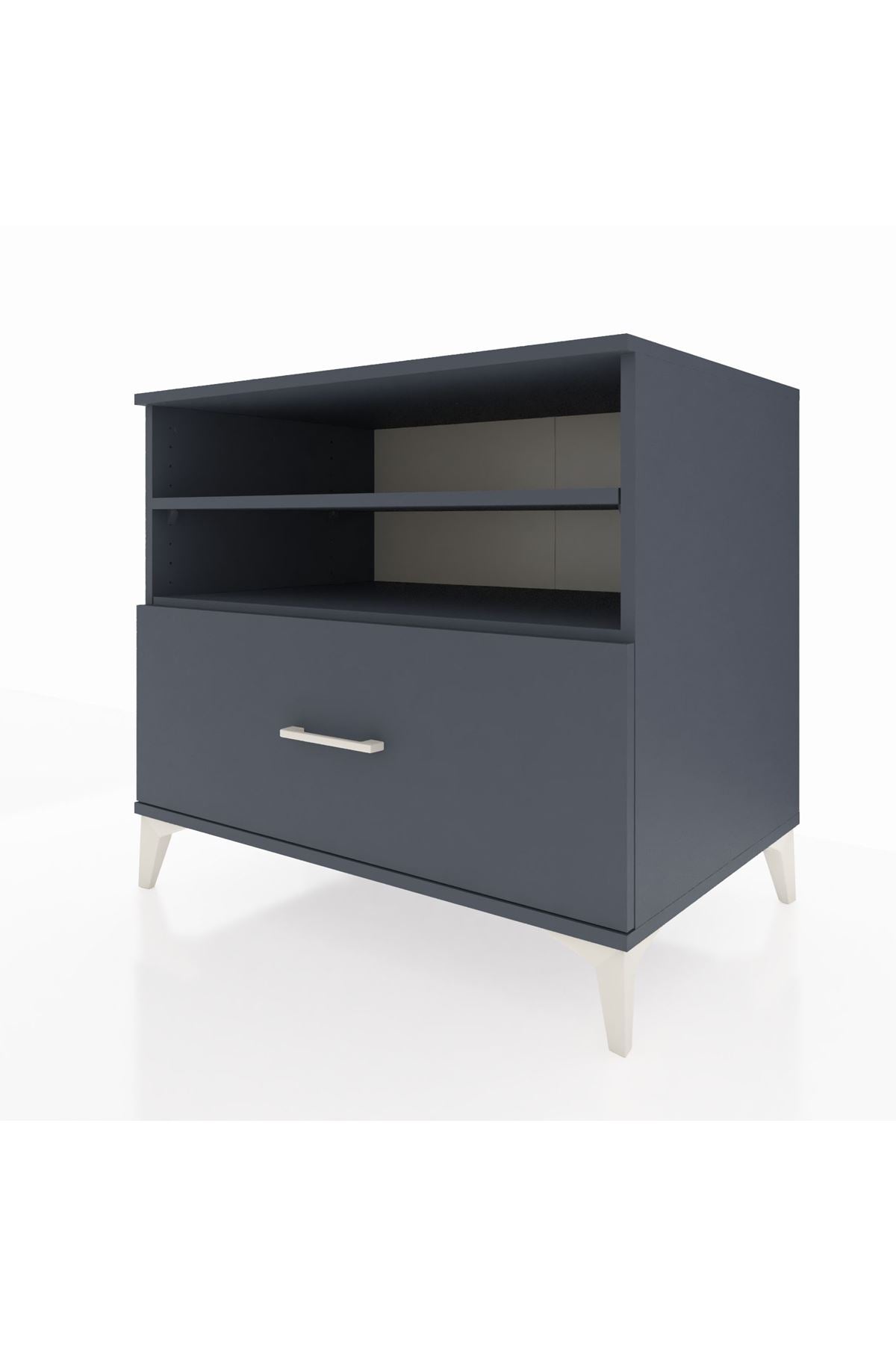 Kronos Şifonyer 2 Raflı Tek Çekmeceli 88x59x80 - S69M013V5C