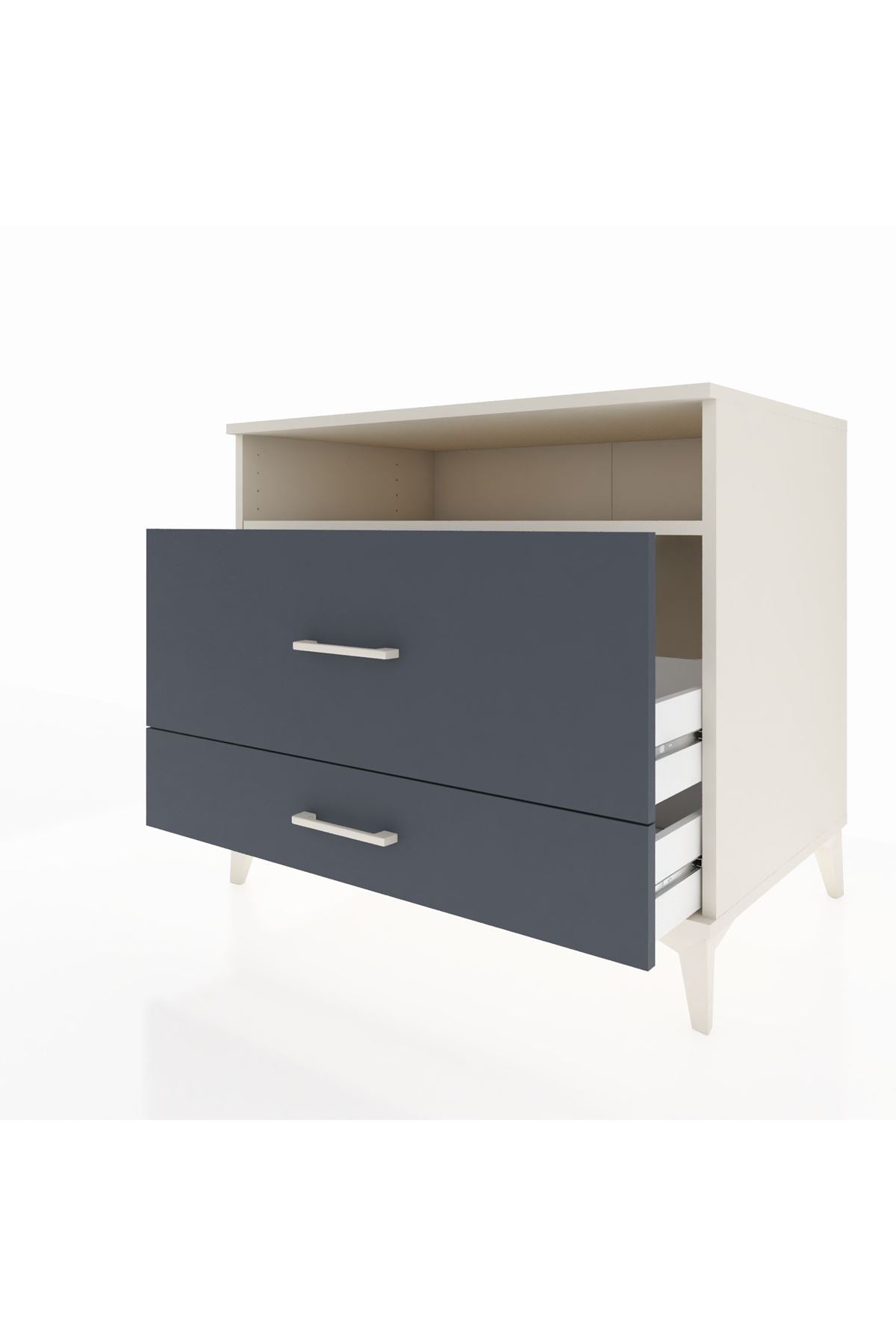 Kronos Şifonyer Tek Raflı 2 Çekmeceli 88x59x80 - S69M015V2C