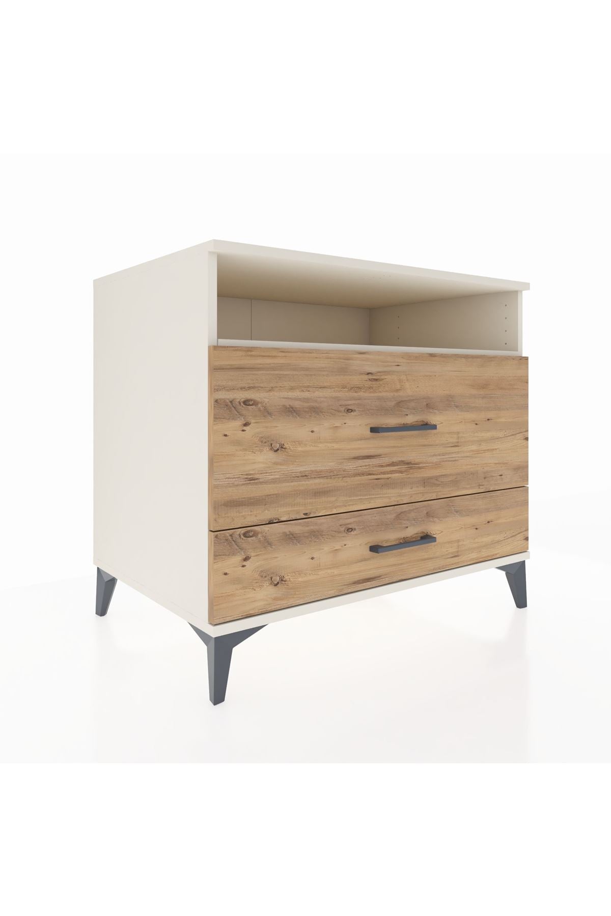 Kronos Şifonyer Tek Raflı 2 Çekmeceli 88x59x80 - S69M015V3C