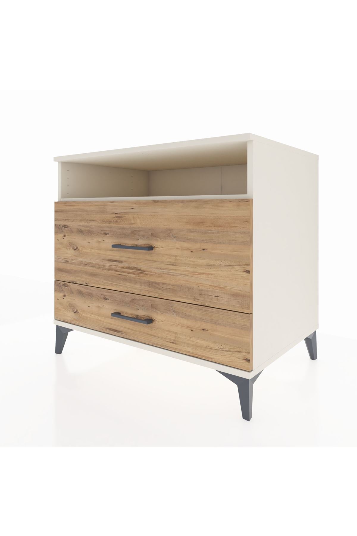 Kronos Şifonyer Tek Raflı 2 Çekmeceli 88x59x80 - S69M015V3C