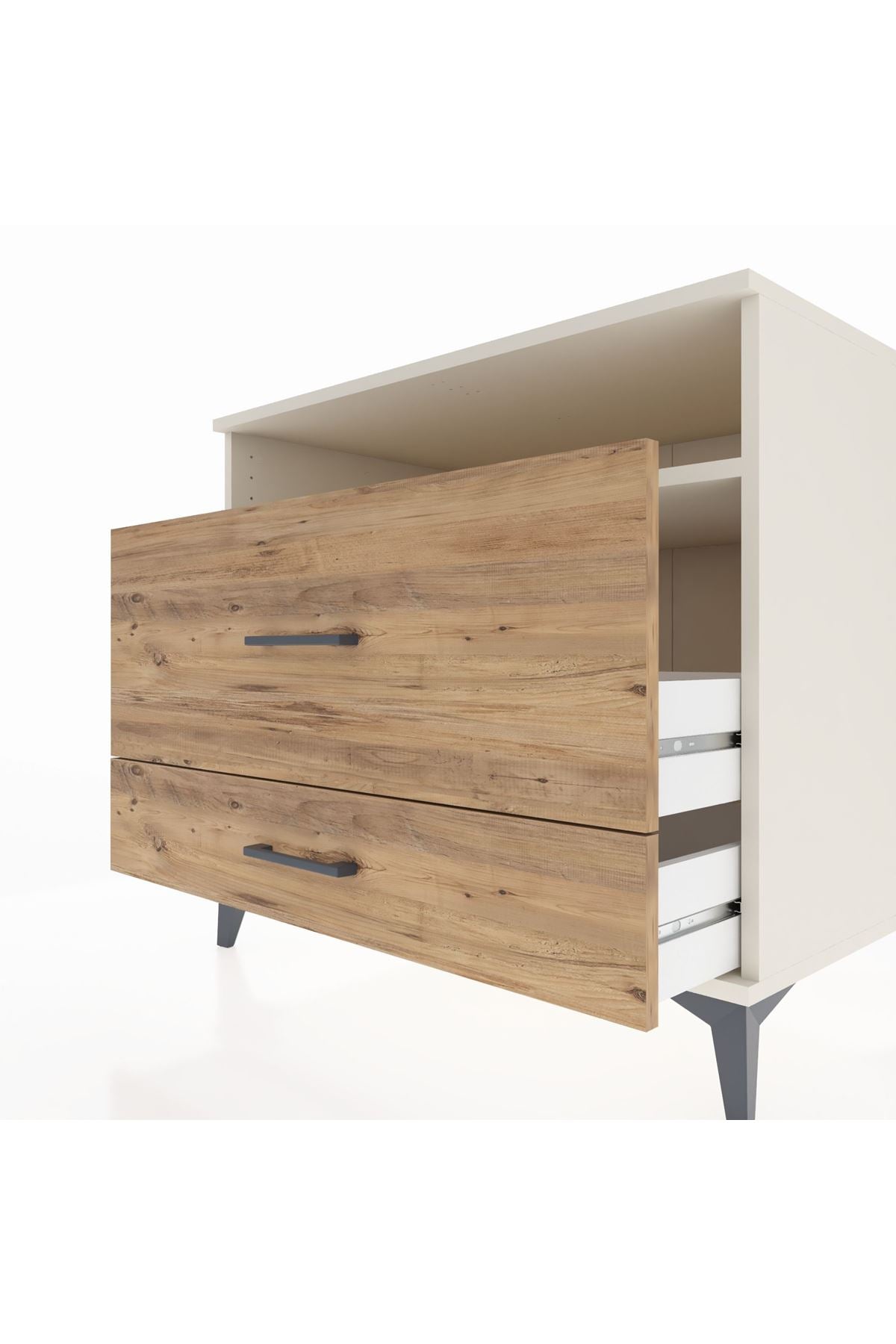 Kronos Şifonyer Tek Raflı 2 Çekmeceli 88x59x80 - S69M015V3C
