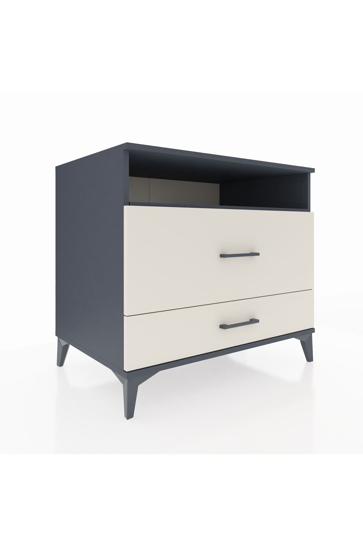 Kronos Şifonyer Tek Raflı 2 Çekmeceli 88x59x80 - S69M015V4C