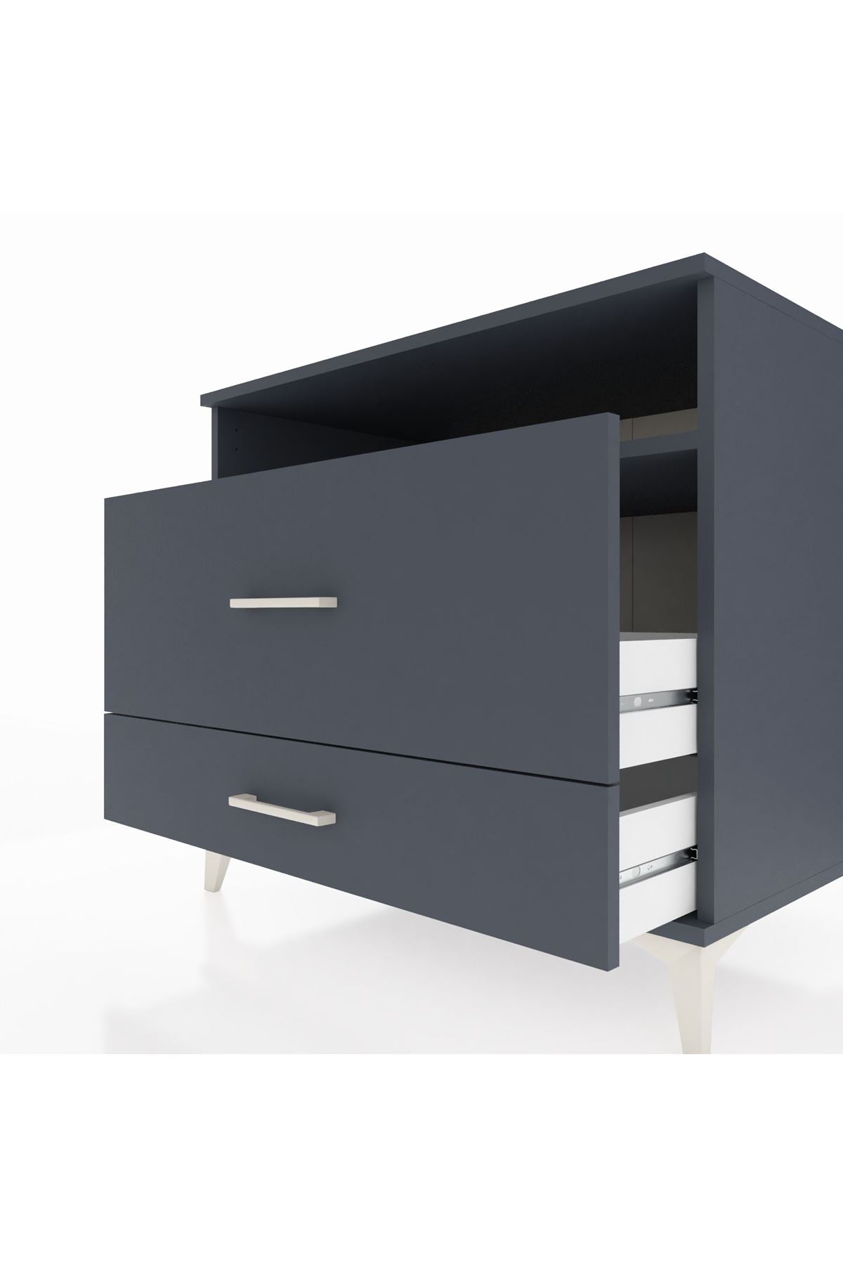 Kronos Şifonyer Tek Raflı 2 Çekmeceli 88x59x80 - S69M015V5C