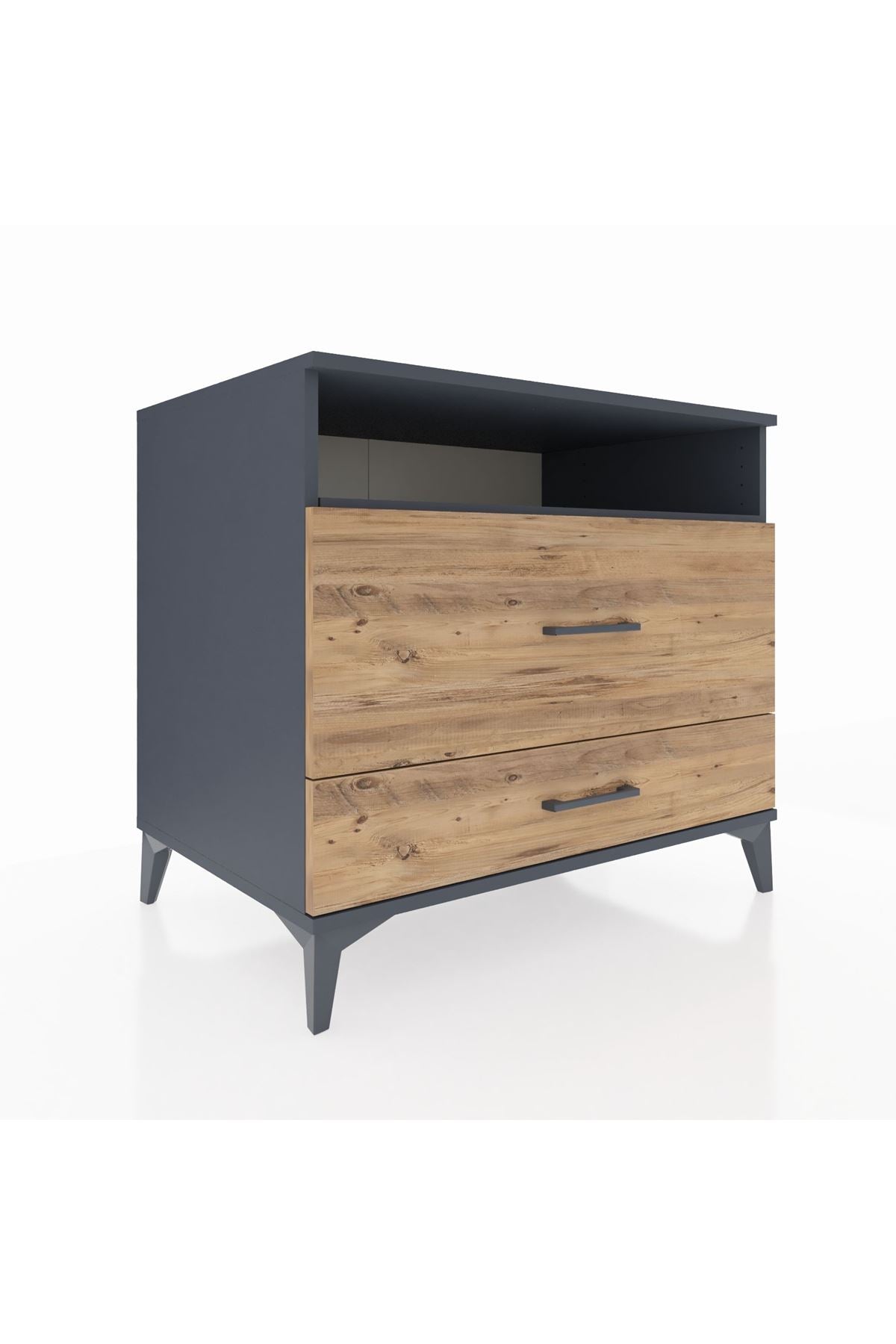 Kronos Şifonyer Tek Raflı 2 Çekmeceli 88x59x80 - S69M015V6C