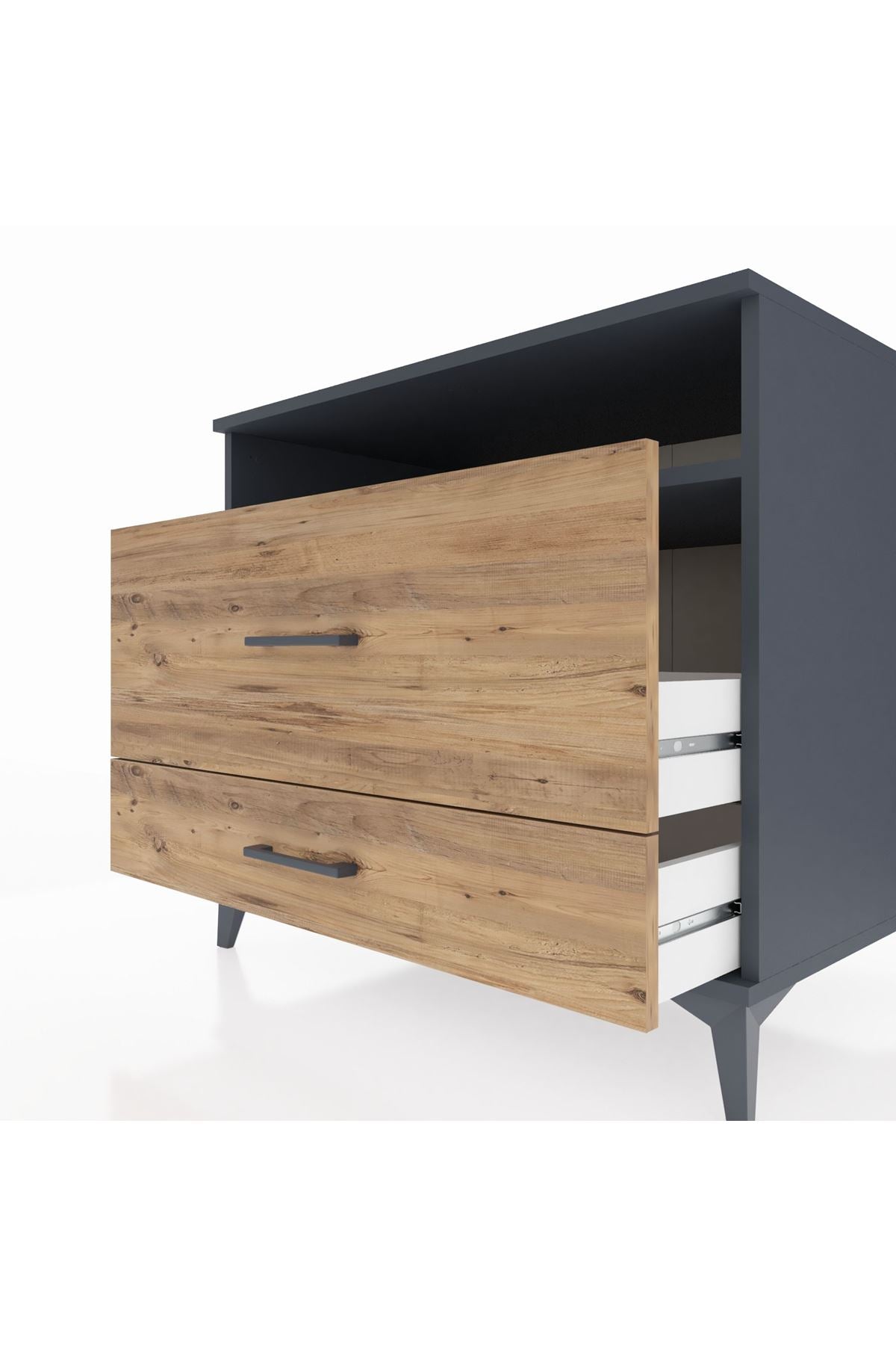 Kronos Şifonyer Tek Raflı 2 Çekmeceli 88x59x80 - S69M015V6C