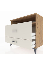 Kronos Şifonyer Tek Raflı 2 Çekmeceli 88x59x80 - S69M015V7C