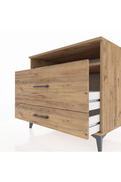Kronos Şifonyer Tek Raflı 2 Çekmeceli 88x59x80 - S69M015V9C