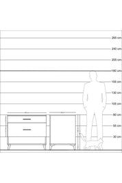 Kronos Şifonyer 2 Çekmeceli 88x59x80 - S69M016V2C