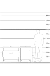 Kronos Şifonyer Tek Raflı Tek Çekmeceli 88x59x80 - S69M017V8C