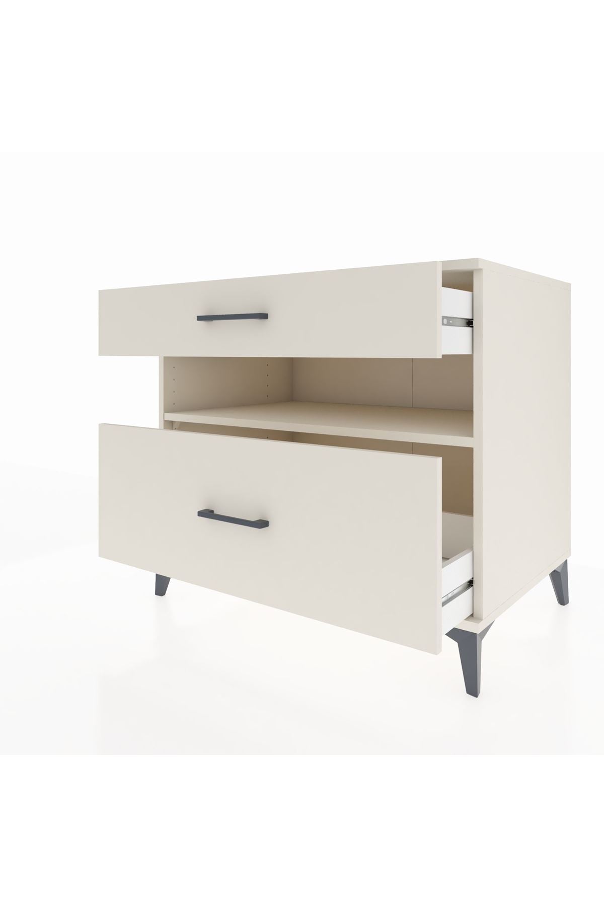 Kronos Şifonyer Tek Raflı 2 Çekmeceli 88x59x80 - S69M018V1C