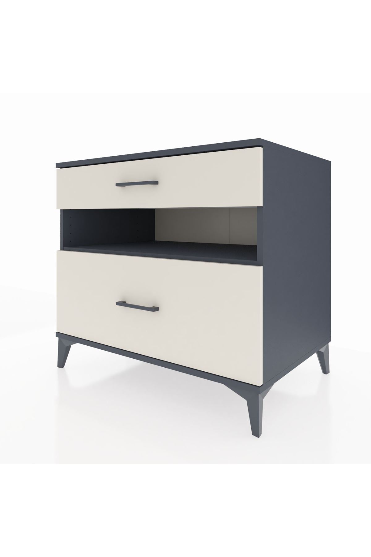 Kronos Şifonyer Tek Raflı 2 Çekmeceli 88x59x80 - S69M018V4C