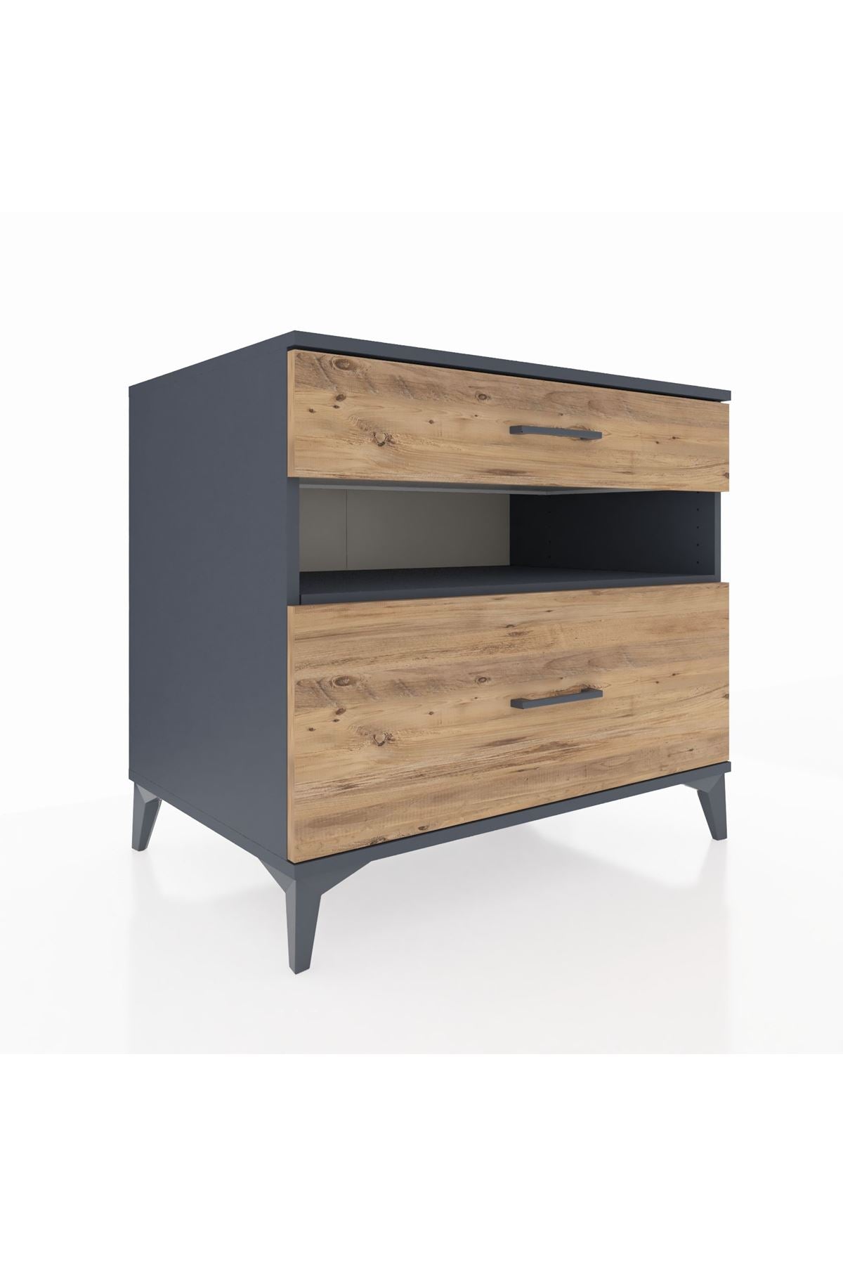Kronos Şifonyer Tek Raflı 2 Çekmeceli 88x59x80 - S69M018V6C