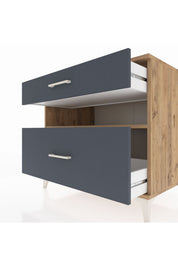 Kronos Şifonyer Tek Raflı 2 Çekmeceli 88x59x80 - S69M018V8C