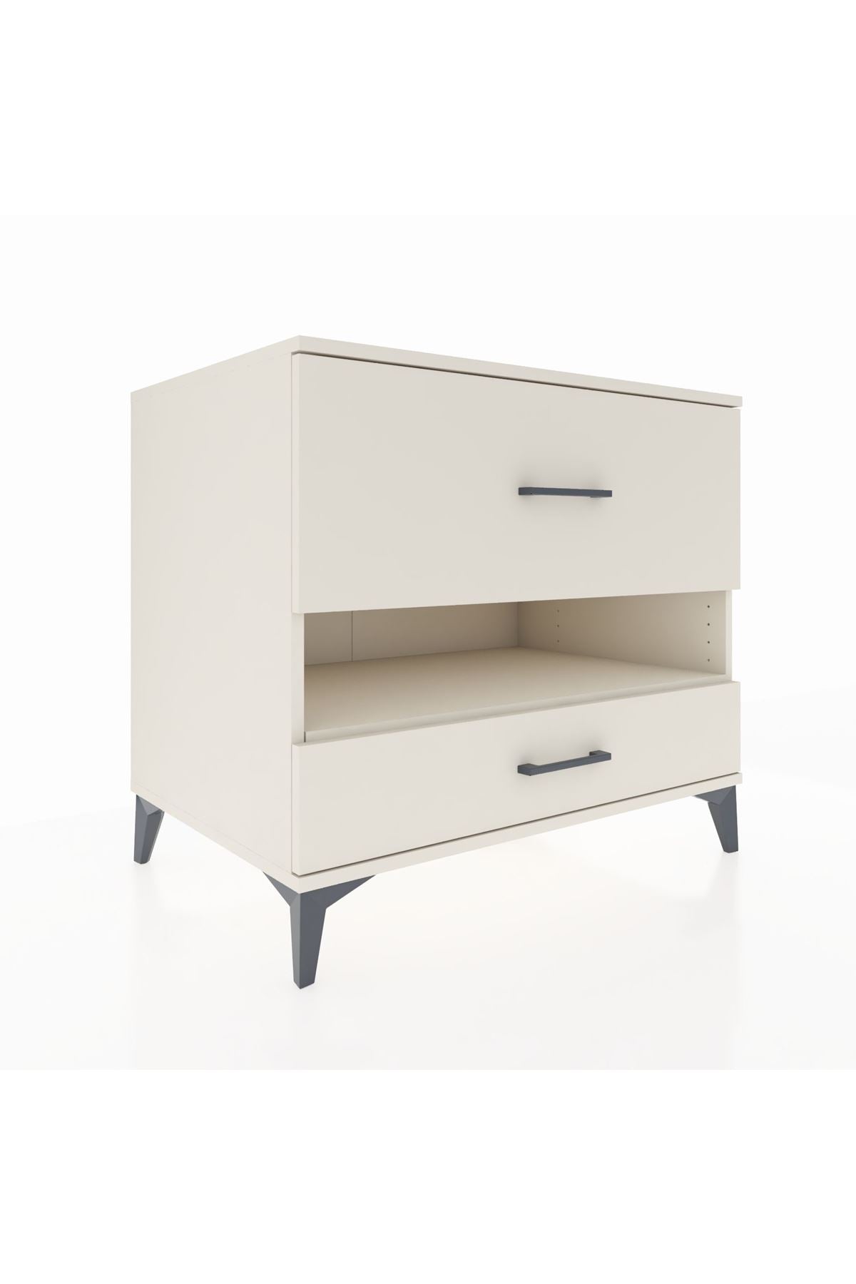 Kronos Şifonyer Tek Raflı 2 Çekmeceli 88x59x80 - S69M019V1C