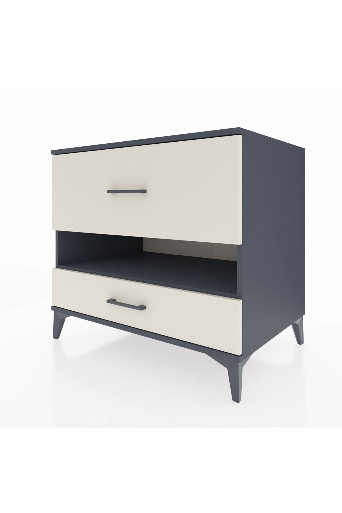 Kronos Şifonyer Tek Raflı 2 Çekmeceli 88x59x80 - S69M019V4C