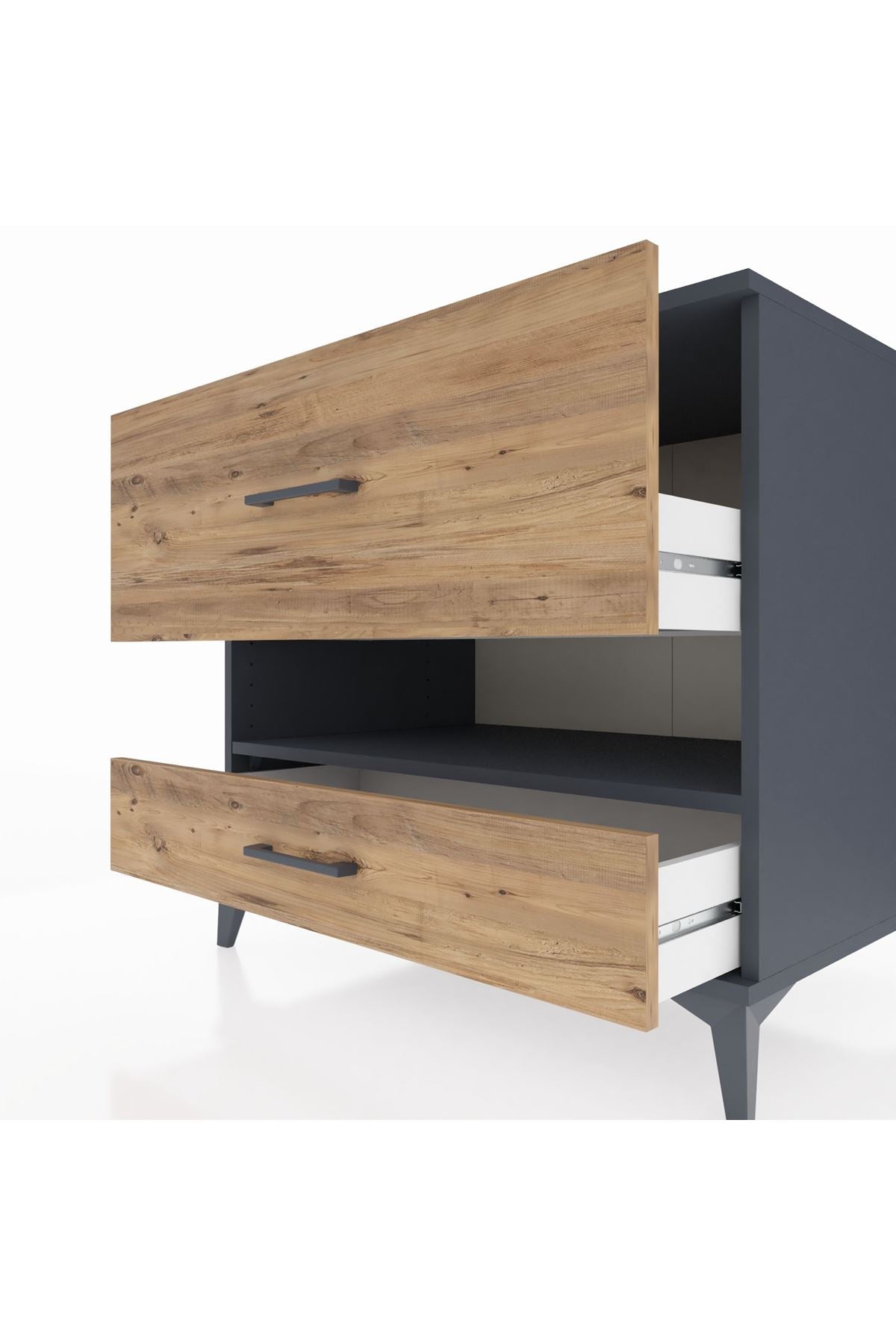 Kronos Şifonyer Tek Raflı 2 Çekmeceli 88x59x80 - S69M019V6C