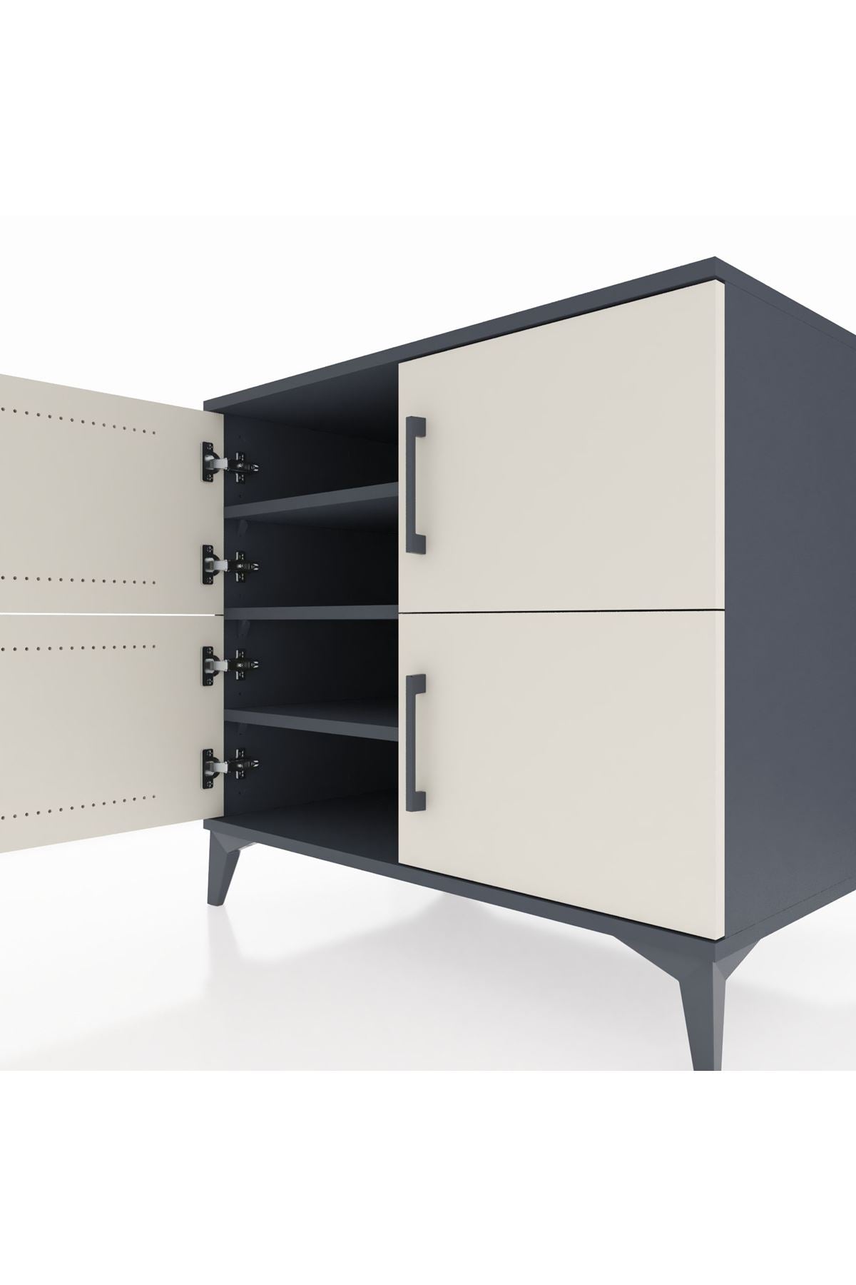 Kronos Şifonyer 3 Raflı 4 Kapaklı 88x59x80 - S69M020V4C
