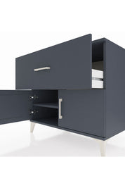 Kronos Şifonyer Tek Raflı Tek Çekmeceli 2 Kapaklı 88x59x80 - S69M021V5C