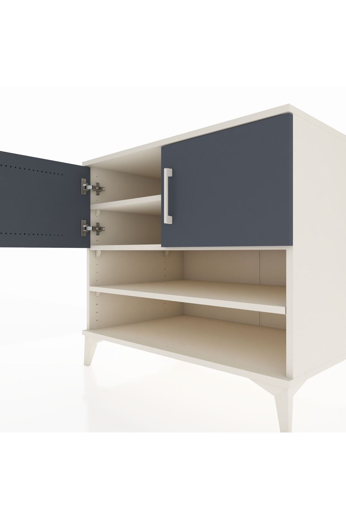 Kronos Şifonyer 3 Raflı 2 Kapaklı 88x59x80 - S69M023V2C