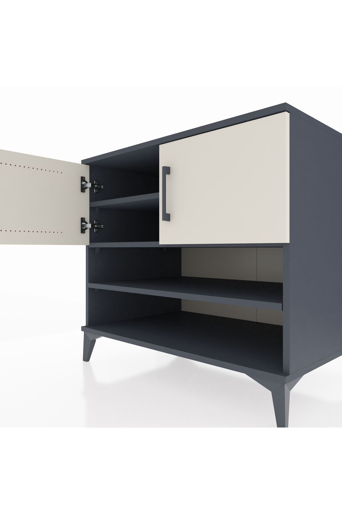 Kronos Şifonyer 3 Raflı 2 Kapaklı 88x59x80 - S69M023V4C