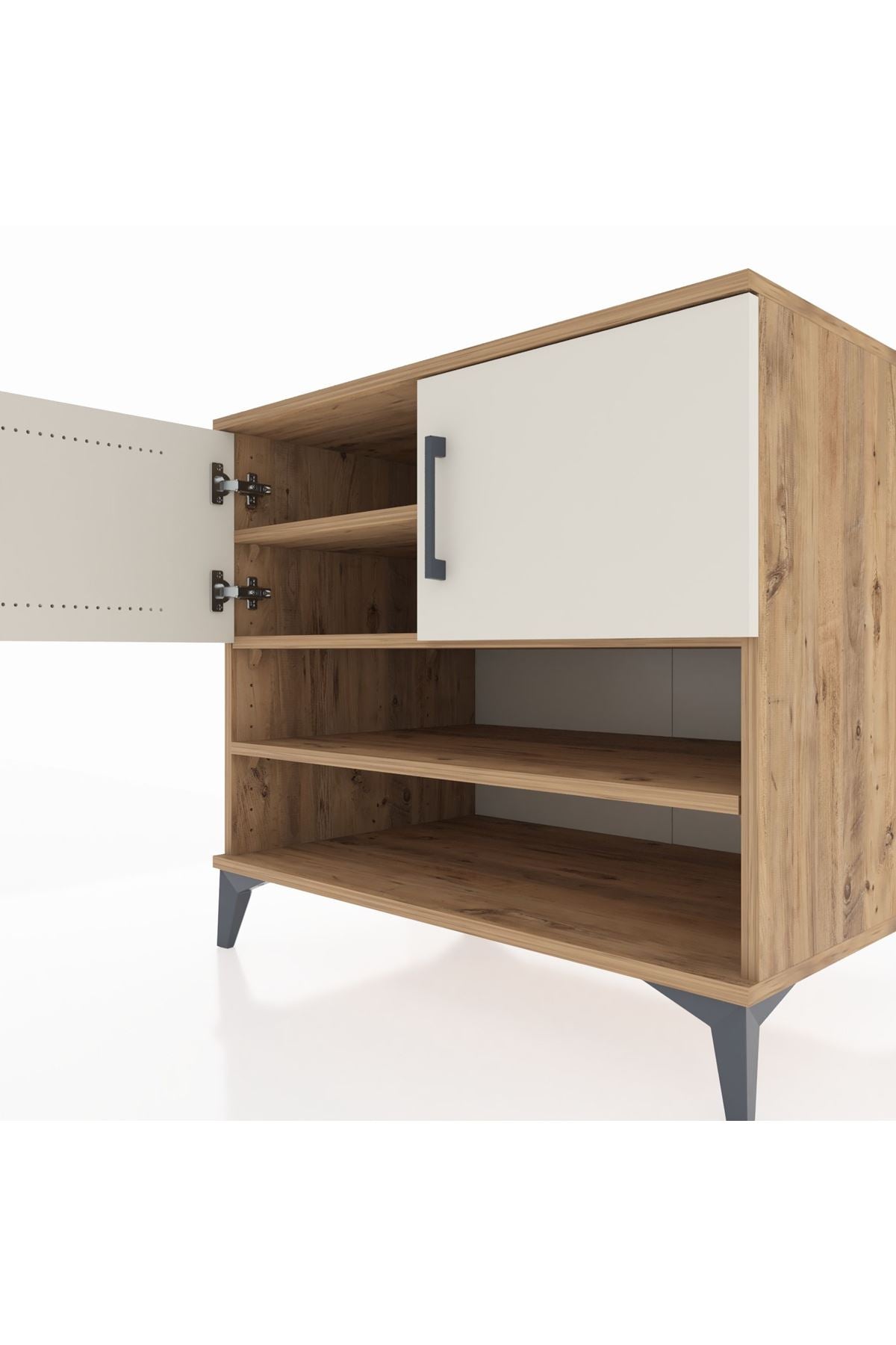 Kronos Şifonyer 3 Raflı 2 Kapaklı 88x59x80 - S69M023V7C
